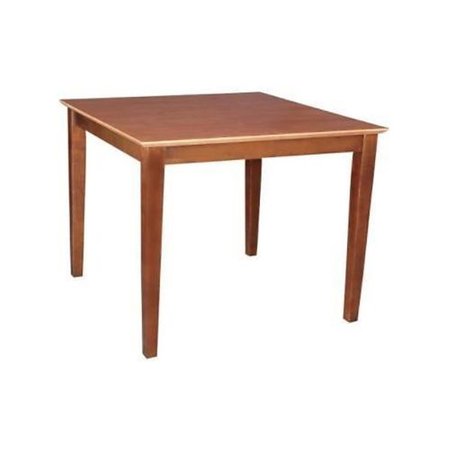 FINE-LINE Solid Wood Top Table - Shaker Legs, Cinnemon & Espresso FI2438361